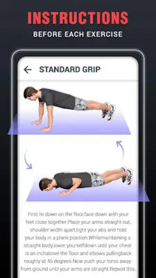 Chest Workouts for Men at Home android App screenshot 1